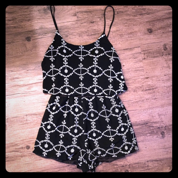 Francesca's Collections Dresses & Skirts - Tiered Lace Romper